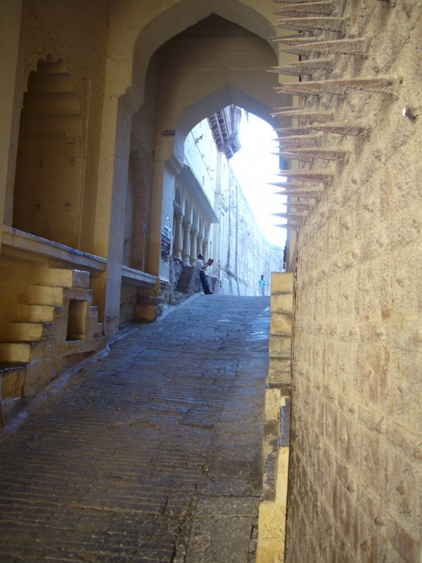 The spiked doors.